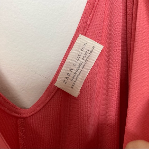 Zara Peach Cold-Shoulder Dress - Picture 3 of 4